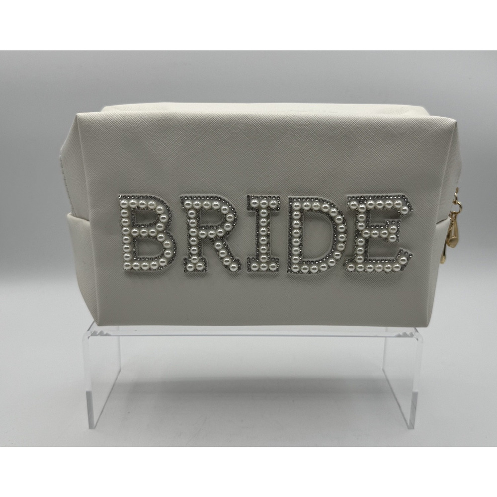 Bride Patch Cosmetic Bag Wedding Toiletry Makeup Bag Bridal Engagement Show